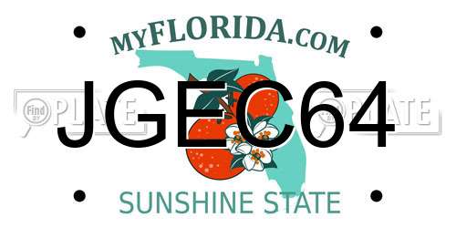 JGEC64 Florida License Plate
