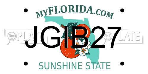 JGIB27 Florida License Plate