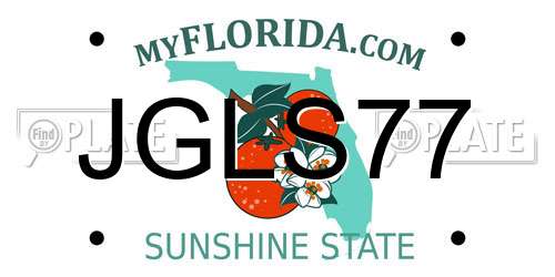 JGLS77 Florida License Plate