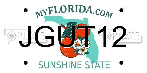 JGUT12 Florida License Plate