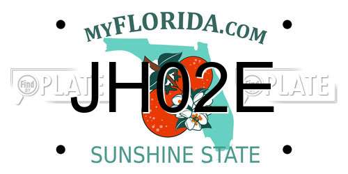 JH02E Florida License Plate
