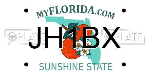 JH1BX Florida License Plate