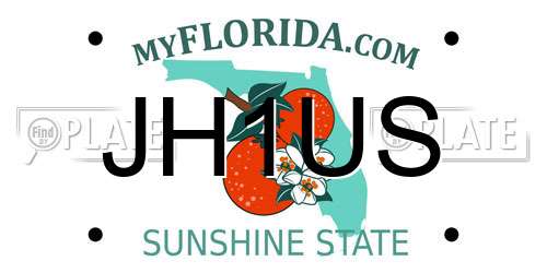 JH1US Florida License Plate