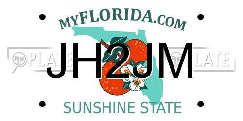 JH2JM Florida License Plate