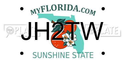 JH2TW Florida License Plate