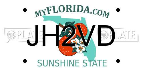 JH2VD Florida License Plate