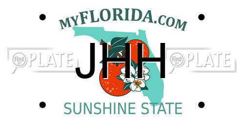 JHH Florida License Plate