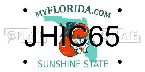 JHIC65 Florida License Plate