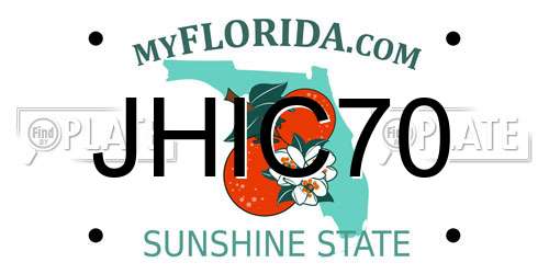 JHIC70 Florida License Plate
