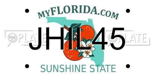JHIL45 Florida License Plate