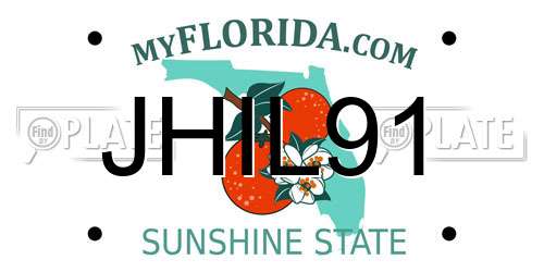 JHIL91 Florida License Plate