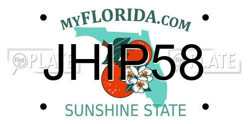 JHIP58 Florida License Plate