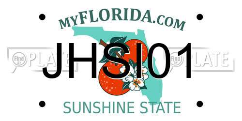 JHSI01 Florida License Plate