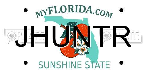 JHUNTR Florida License Plate
