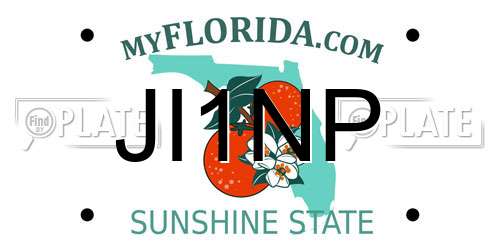 JI1NP Florida License Plate