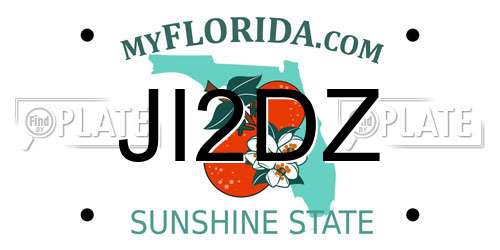 JI2DZ Florida License Plate