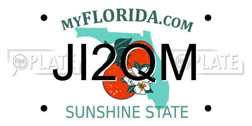 JI2QM Florida License Plate