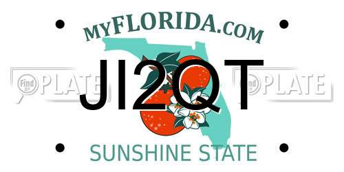 JI2QT Florida License Plate