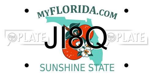 JI8Q Florida License Plate