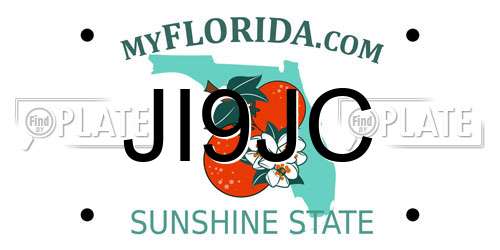 JI9JC Florida License Plate