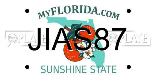 JIAS87 Florida License Plate