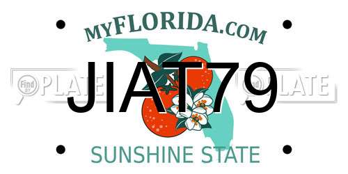 JIAT79 Florida License Plate