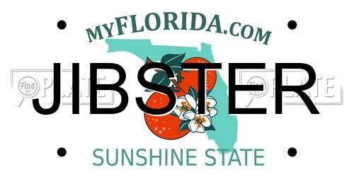 JIBSTER Florida License Plate