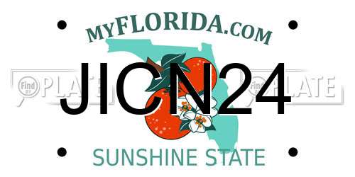 JICN24 Florida License Plate