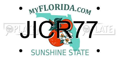 JICR77 Florida License Plate