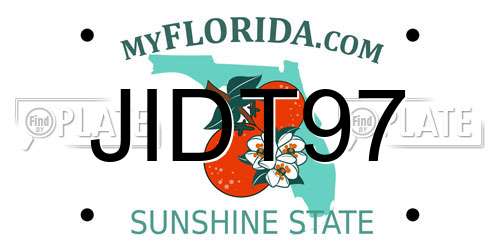 JIDT97 Florida License Plate