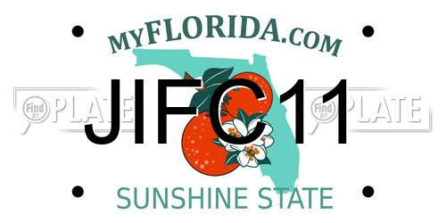 JIFC11 Florida License Plate