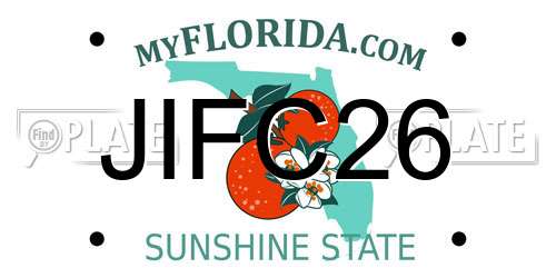 JIFC26 Florida License Plate