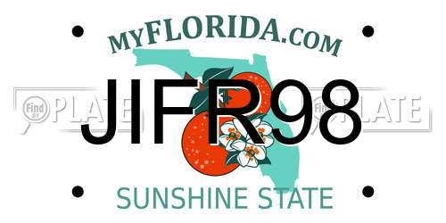 JIFR98 Florida License Plate