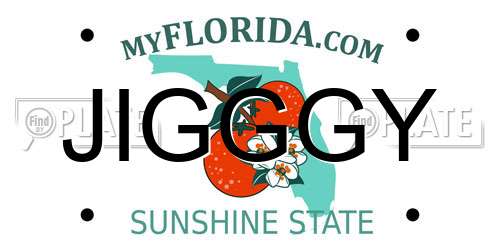 JIGGGY Florida License Plate