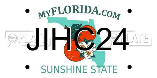 JIHC24 Florida License Plate