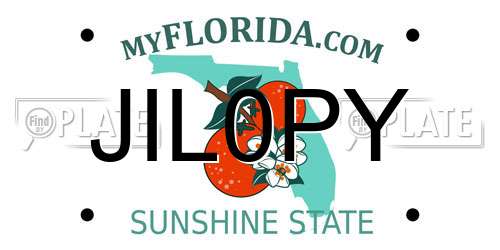 JIL0PY Florida License Plate