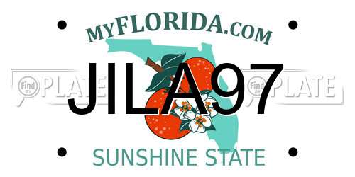 JILA97 Florida License Plate
