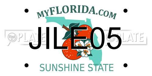 JILE05 Florida License Plate
