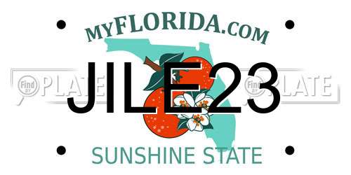 JILE23 Florida License Plate