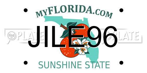 JILE96 Florida License Plate