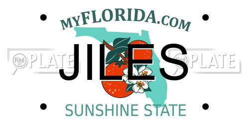 JILES Florida License Plate