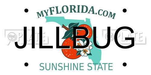 JILLBUG Florida License Plate