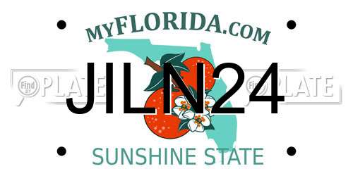 JILN24 Florida License Plate