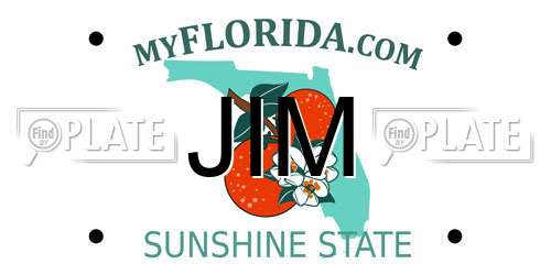 JIM Florida License Plate