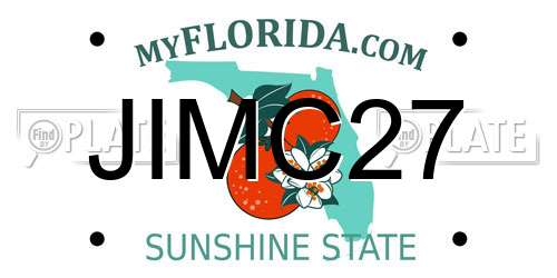JIMC27 Florida License Plate