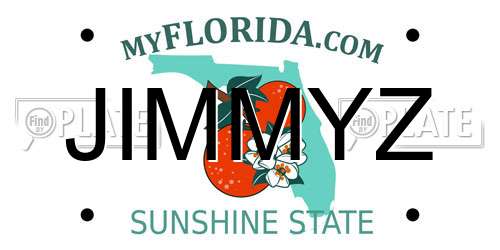 JIMMYZ Florida License Plate