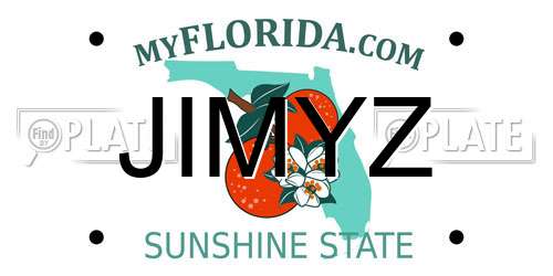 JIMYZ Florida License Plate