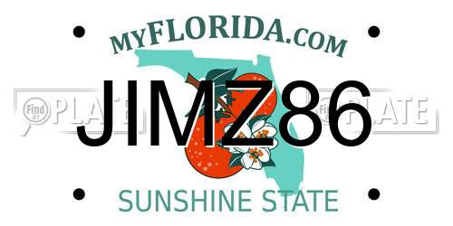 JIMZ86 Florida License Plate