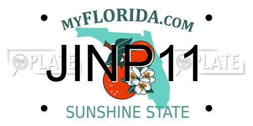 JINP11 Florida License Plate