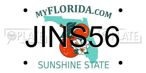 JINS56 Florida License Plate